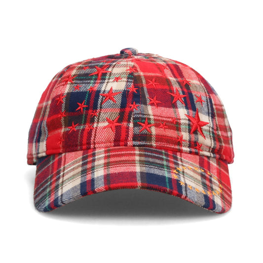 STAR CAP / CHECK RED