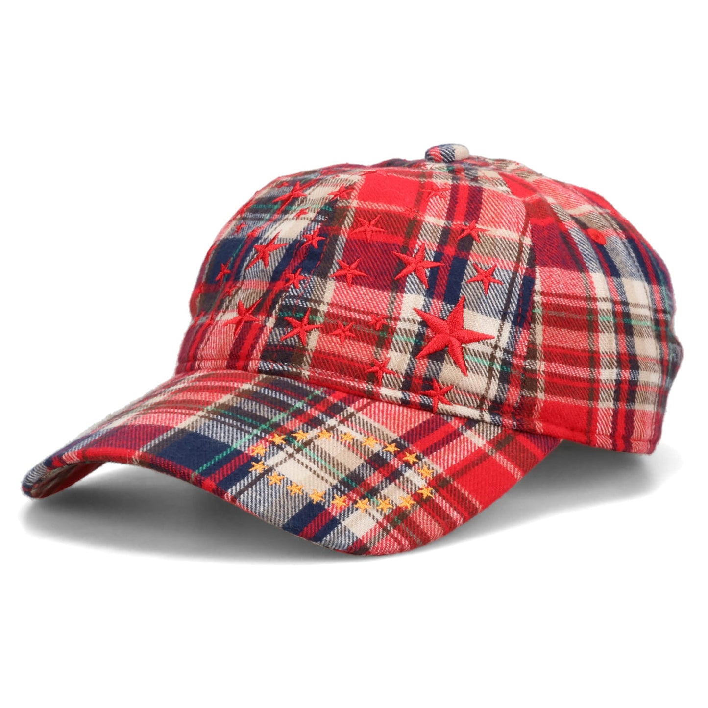 STAR CAP / CHECK RED