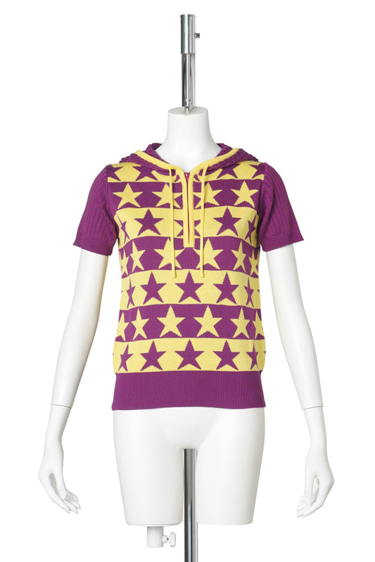 WMS STAR SS KNIT PARKA / PURPLE