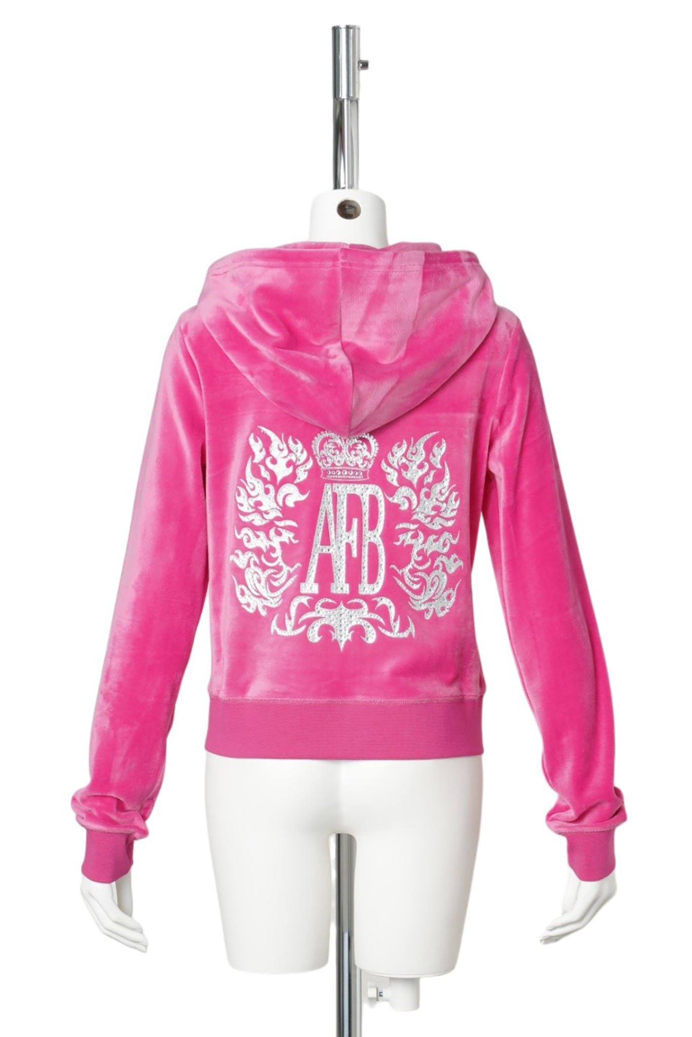 WMS VELOUR HOODIE / PINK
