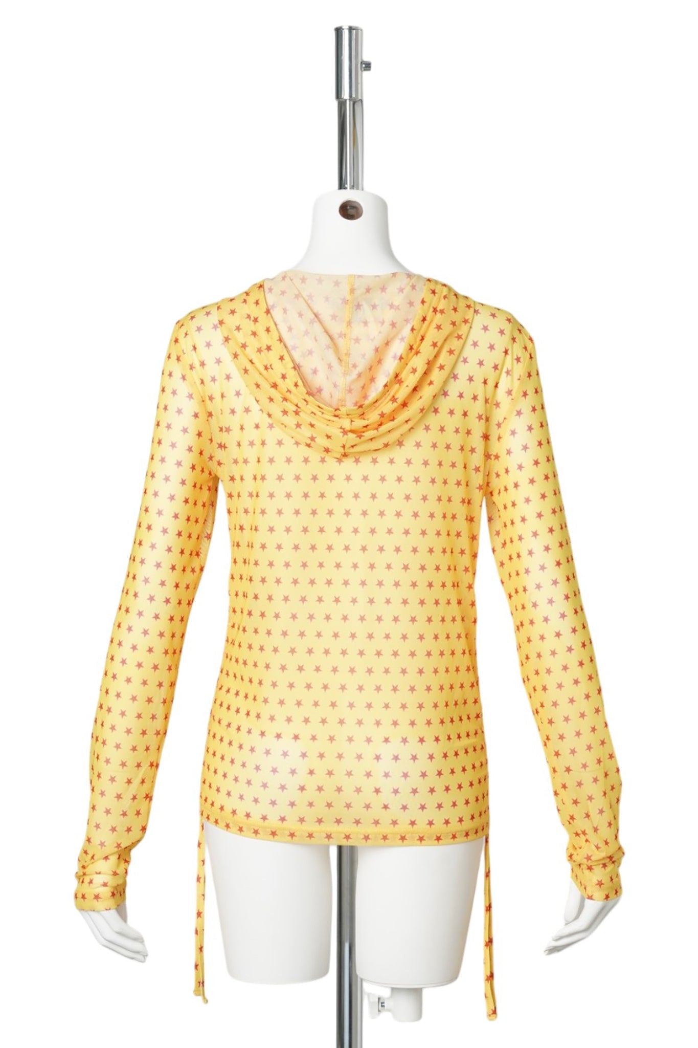 WMS STAR MESH BUTTON UP PARKA / YELLOW