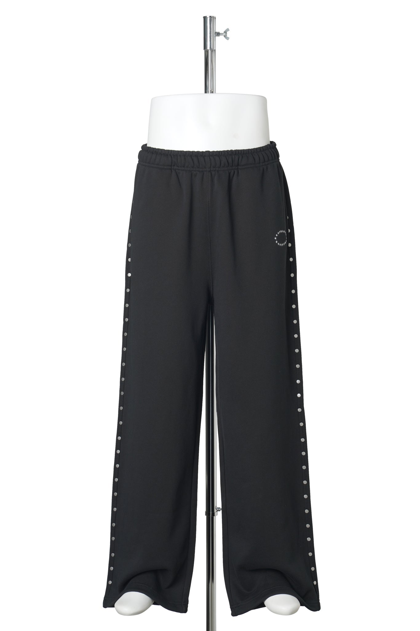 STUDDED BAGGY SWEAT PANTS / BLACK