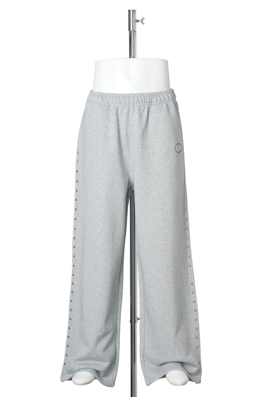STUDDED BAGGY SWEAT PANTS / GRAY