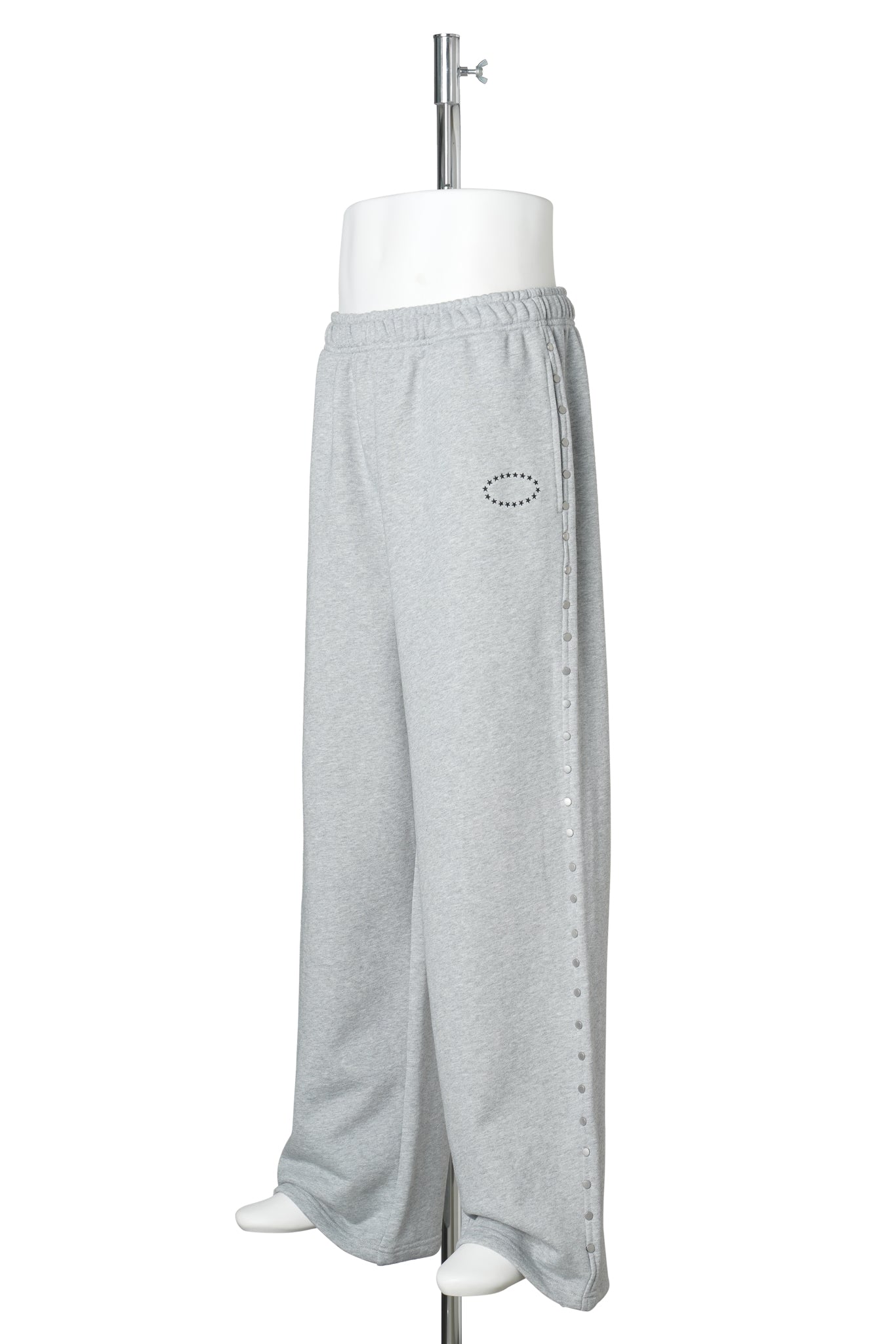 STUDDED BAGGY SWEAT PANTS / GRAY