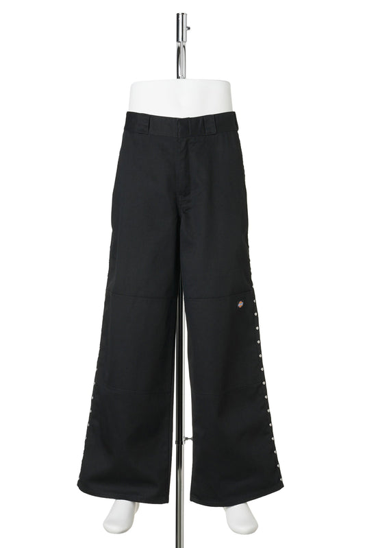 STUDDED WIDE PANTS / BLACK