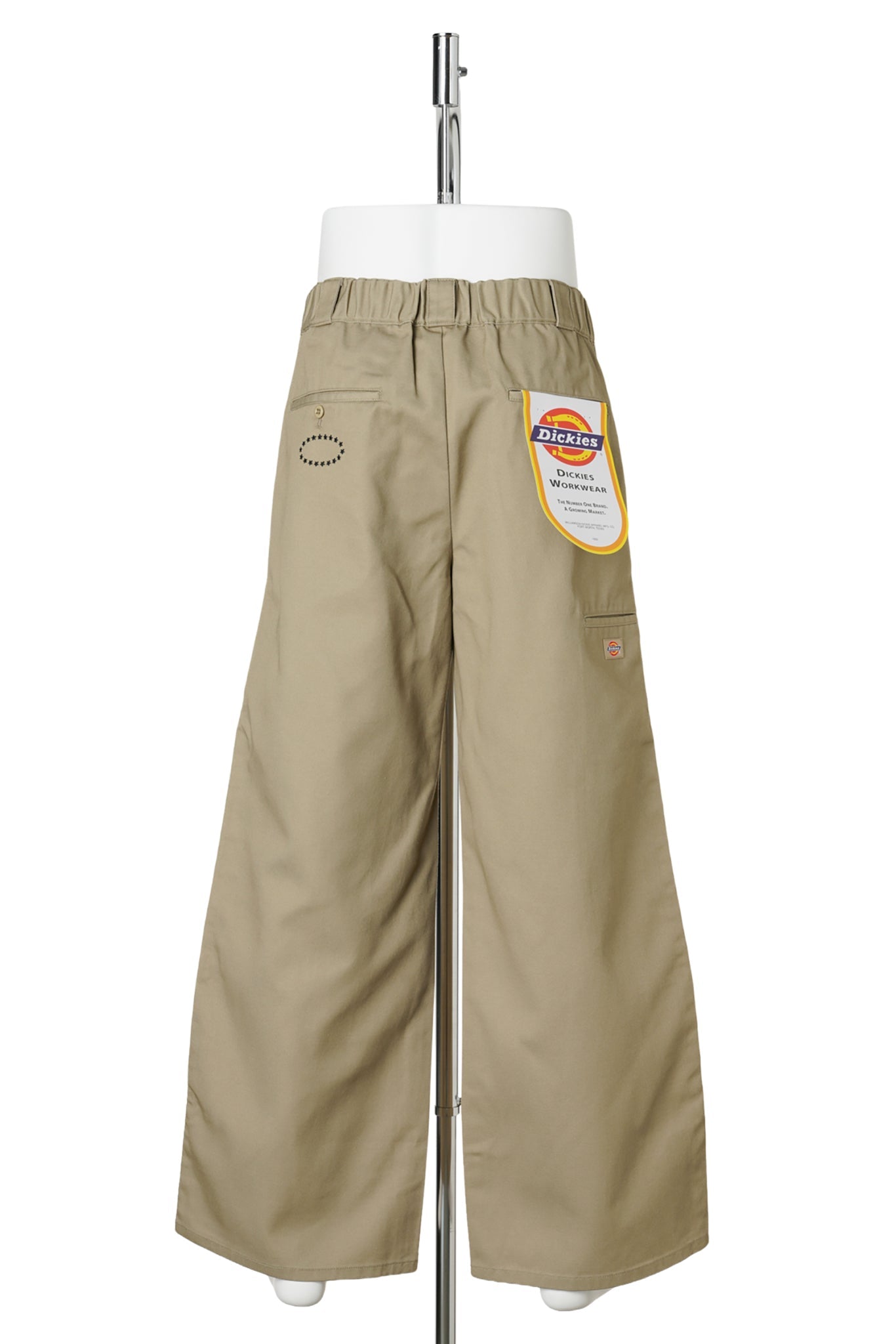 STUDDED WIDE PANTS / KHAKI