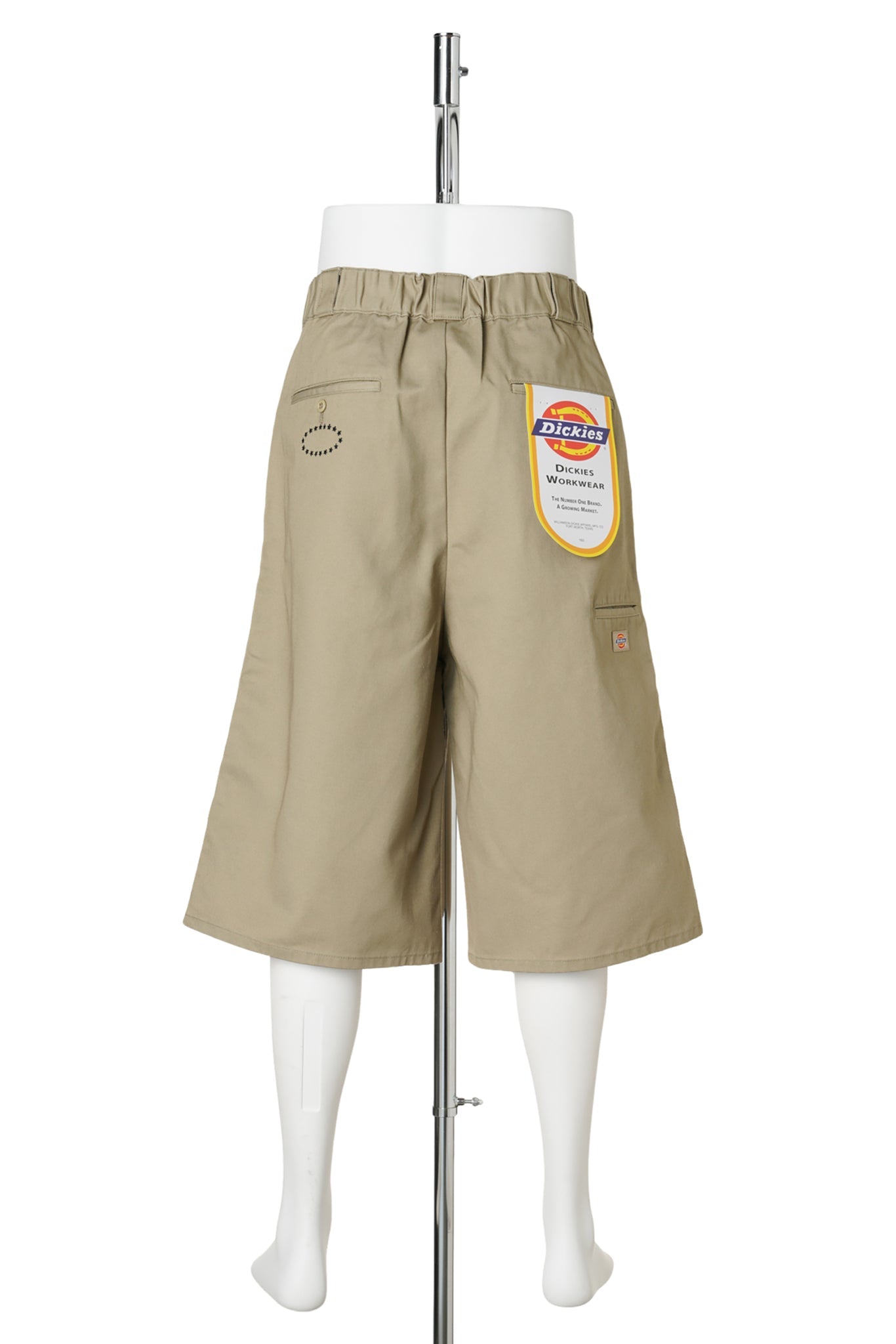 STUDDED HALF PANTS / KHAKI