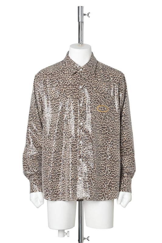 SPANGLE SHIRTS / LEOPARD