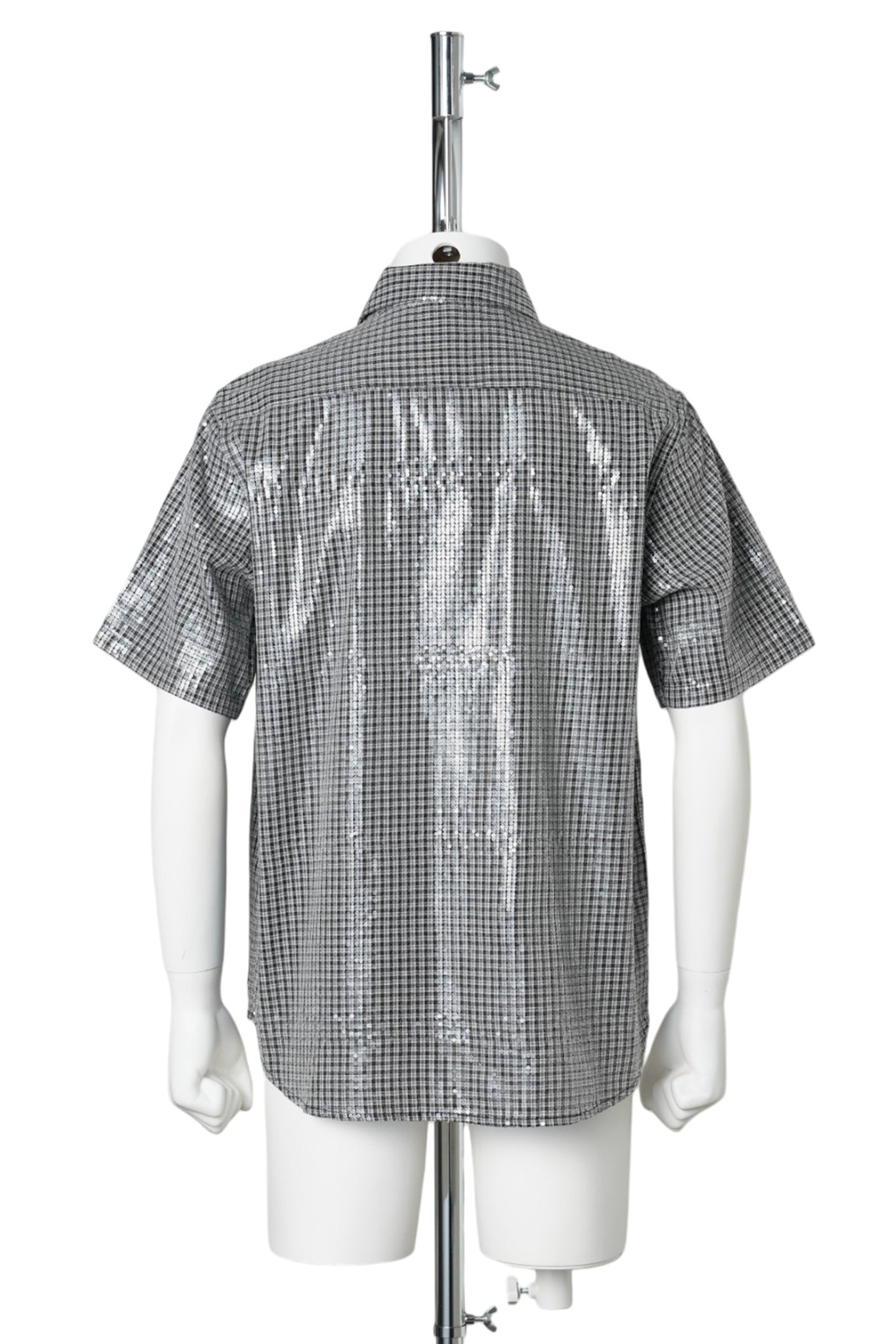 SPANGLE SS SHIRTS / BLACK WHITE
