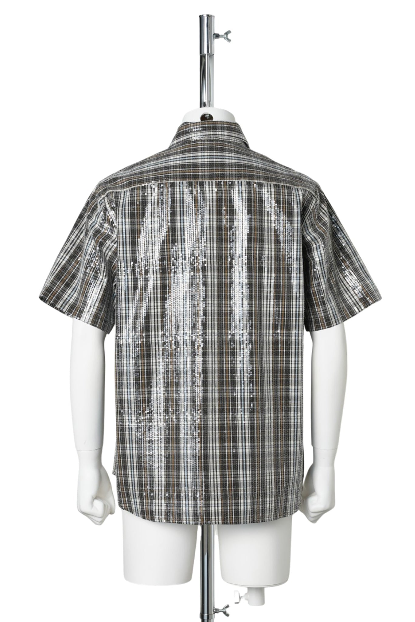SPANGLE SS SHIRTS / BROWN