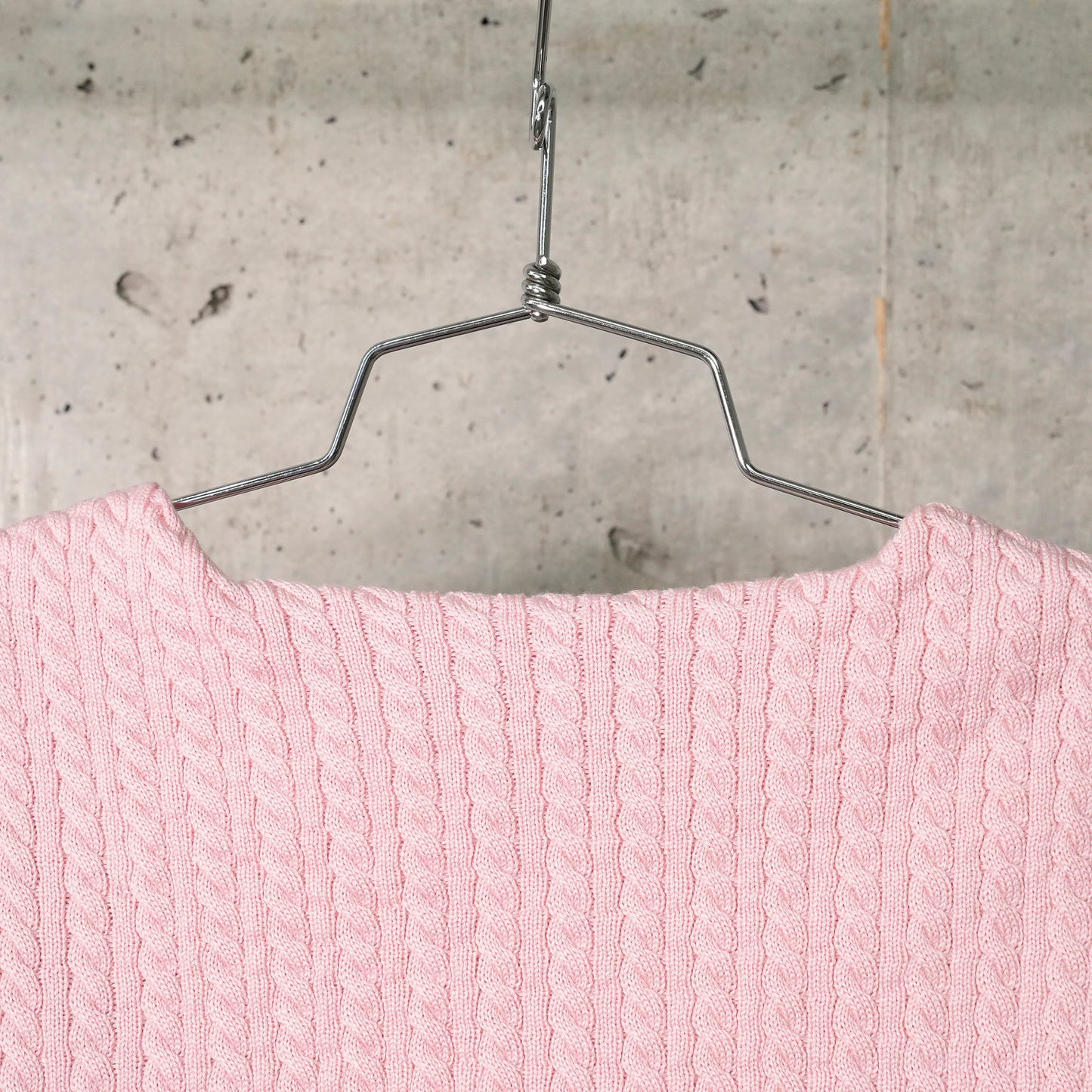 POINTELLE CHECK KNITTED LONGSLEEVE JUMPER WITH SAILOR COLLAR AND BOW / ROSE