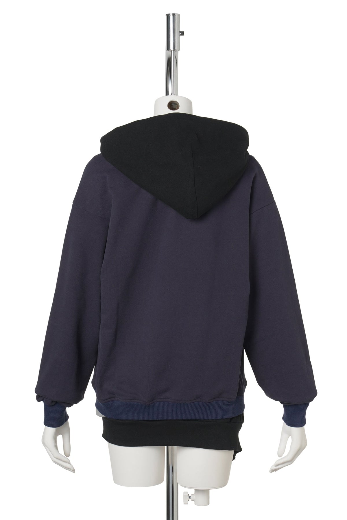 TRIPLE HOODIE / NAVY/GREY/BLACK