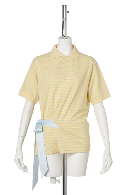 TIED POLO / YELLOW/BLUE