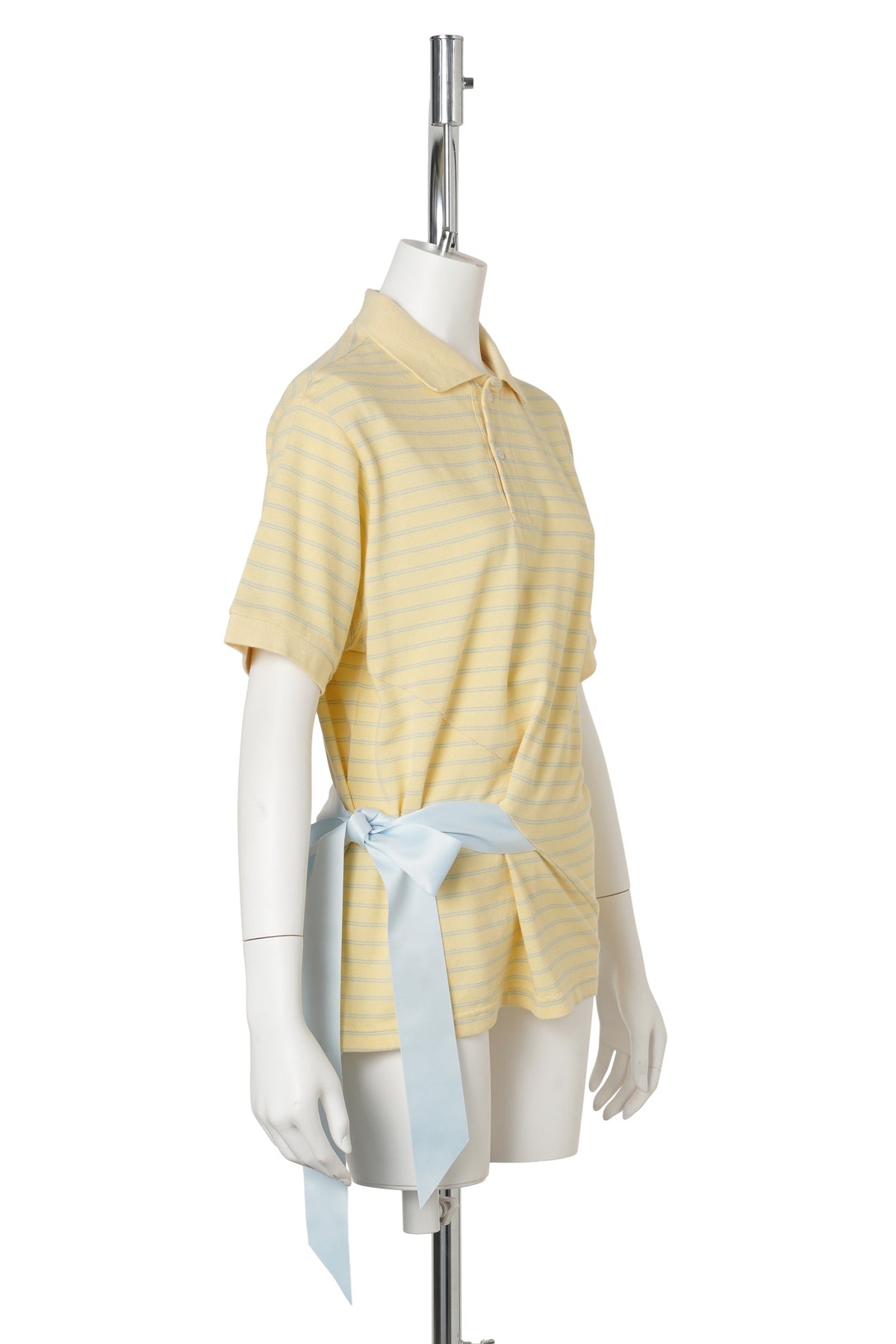 TIED POLO / YELLOW/BLUE
