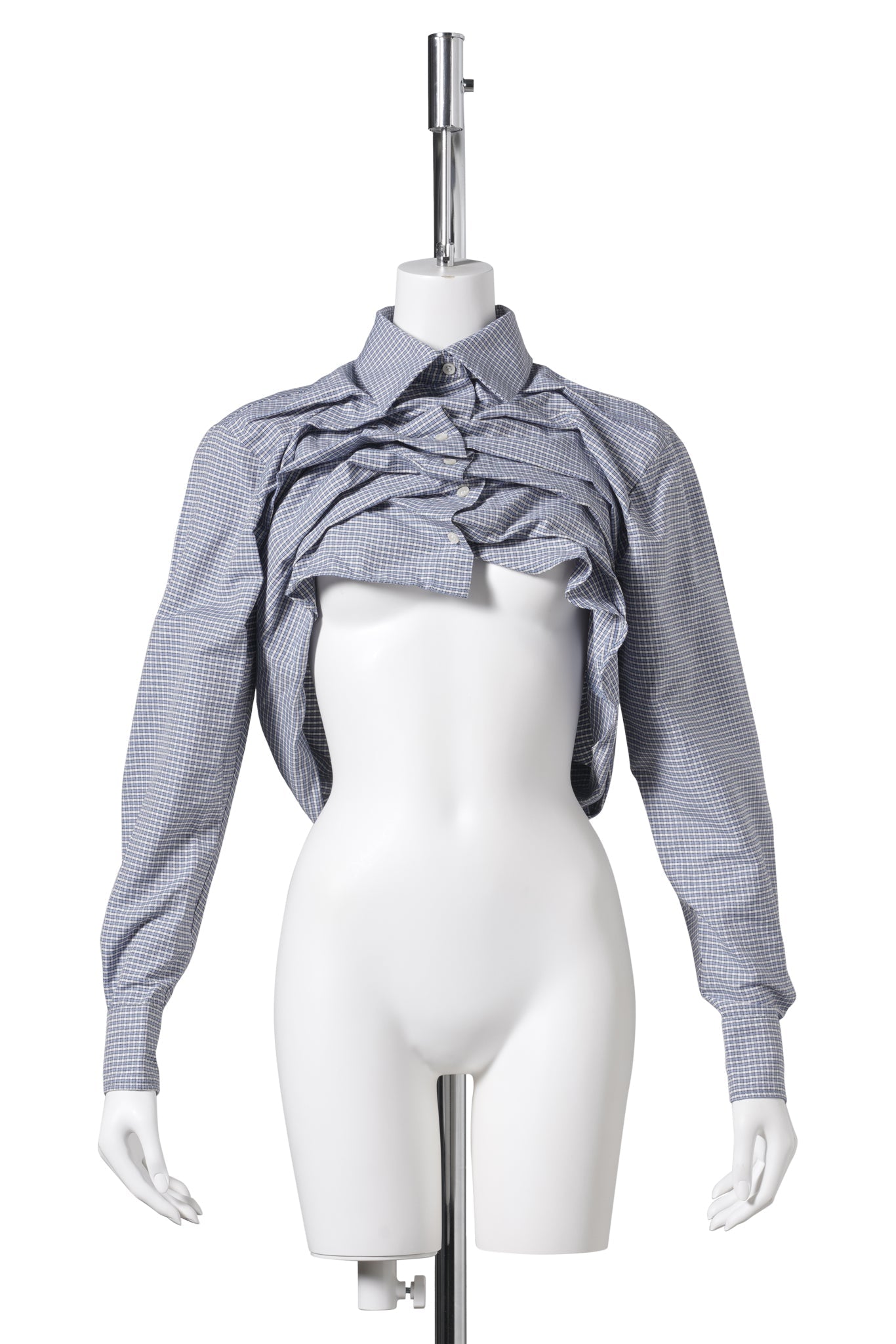 LIFTED SHIRT / BLUE AND WHITE
