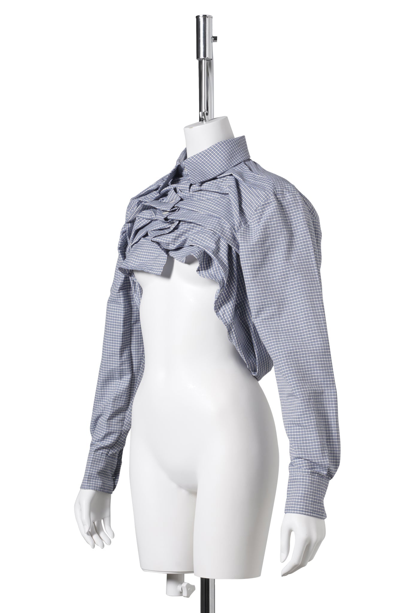 LIFTED SHIRT / BLUE AND WHITE