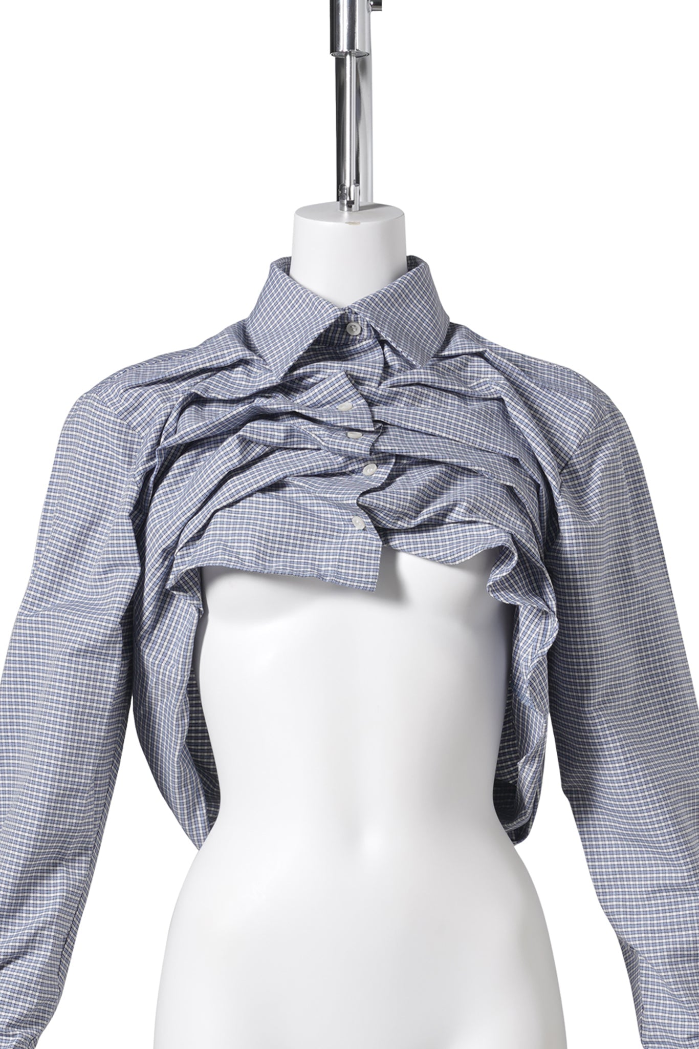 LIFTED SHIRT / BLUE AND WHITE