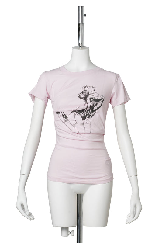 LIFTED T-SHIRT / LIGHT PINK