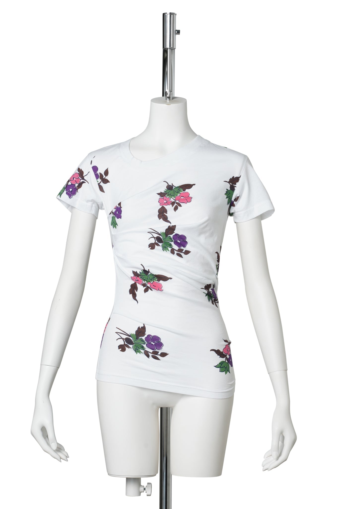 LIFTED T-SHIRT / WHITE FLORAL