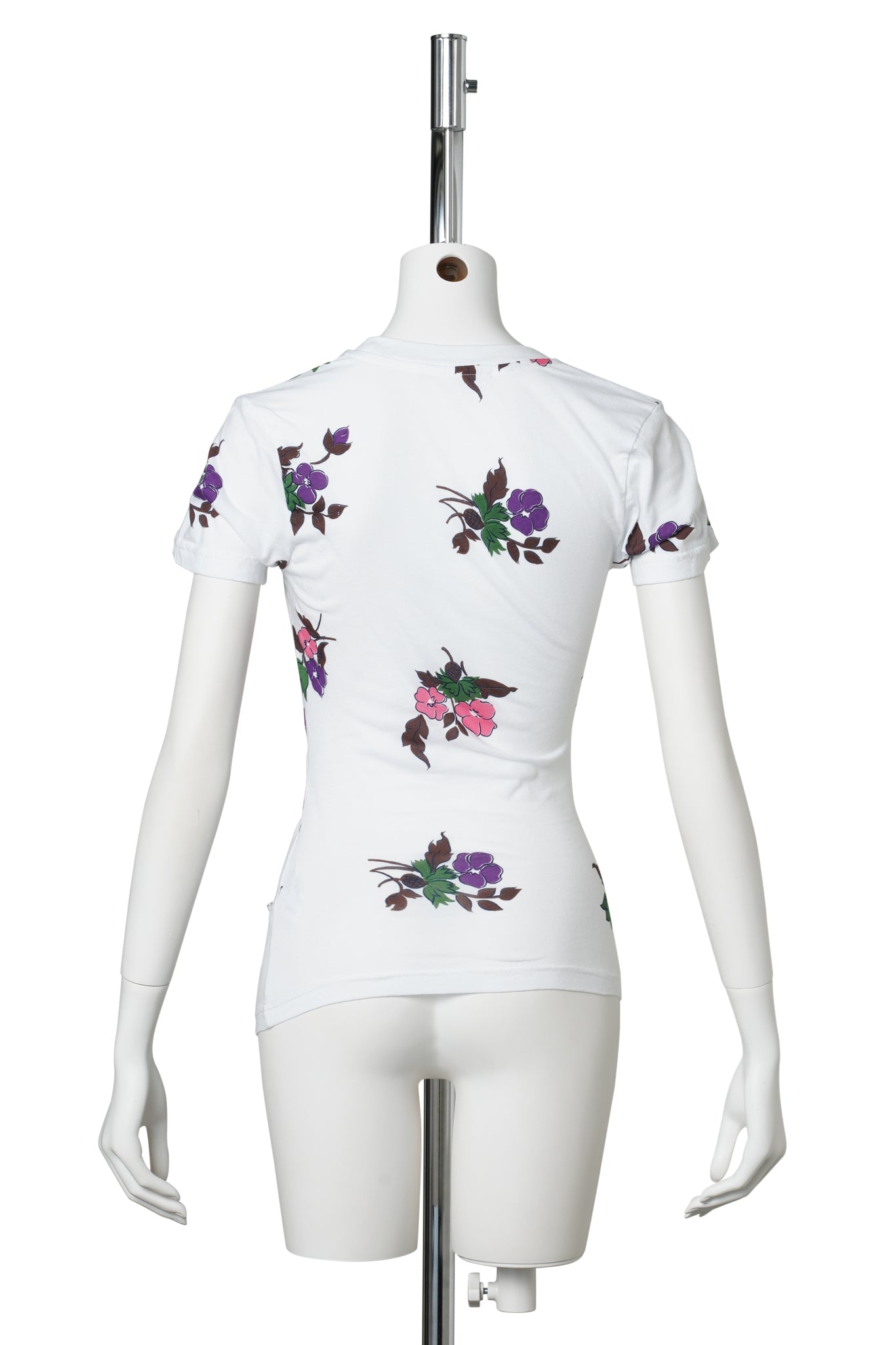 LIFTED T-SHIRT / WHITE FLORAL