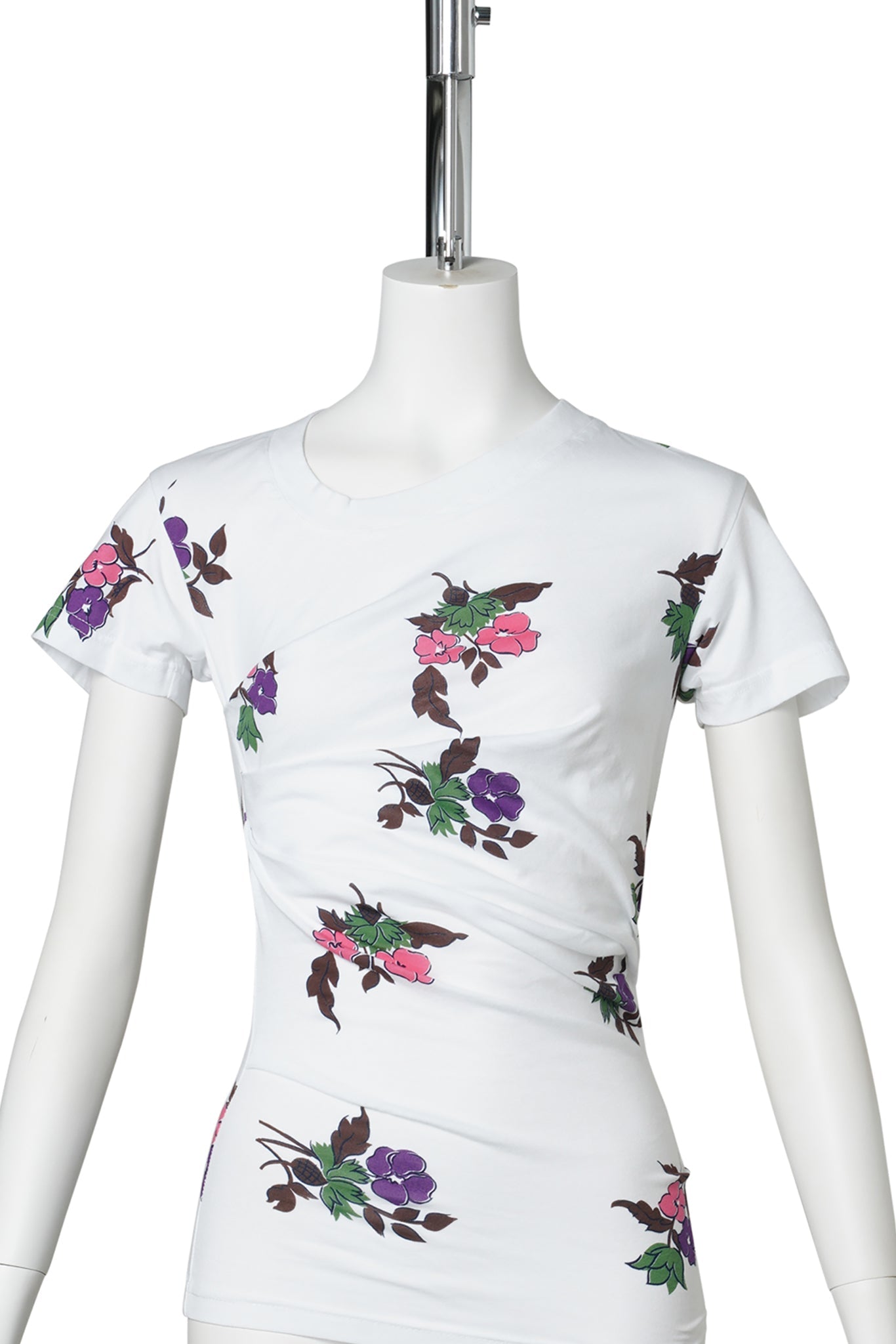 LIFTED T-SHIRT / WHITE FLORAL