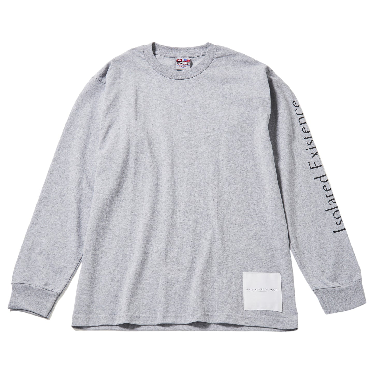 BAY SIDE HEAVY WEIGHT L/S TEE / DARK ASH