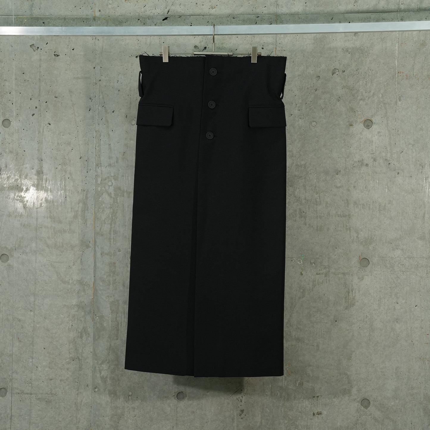 SPLIT SKIRT / 002:BLACK