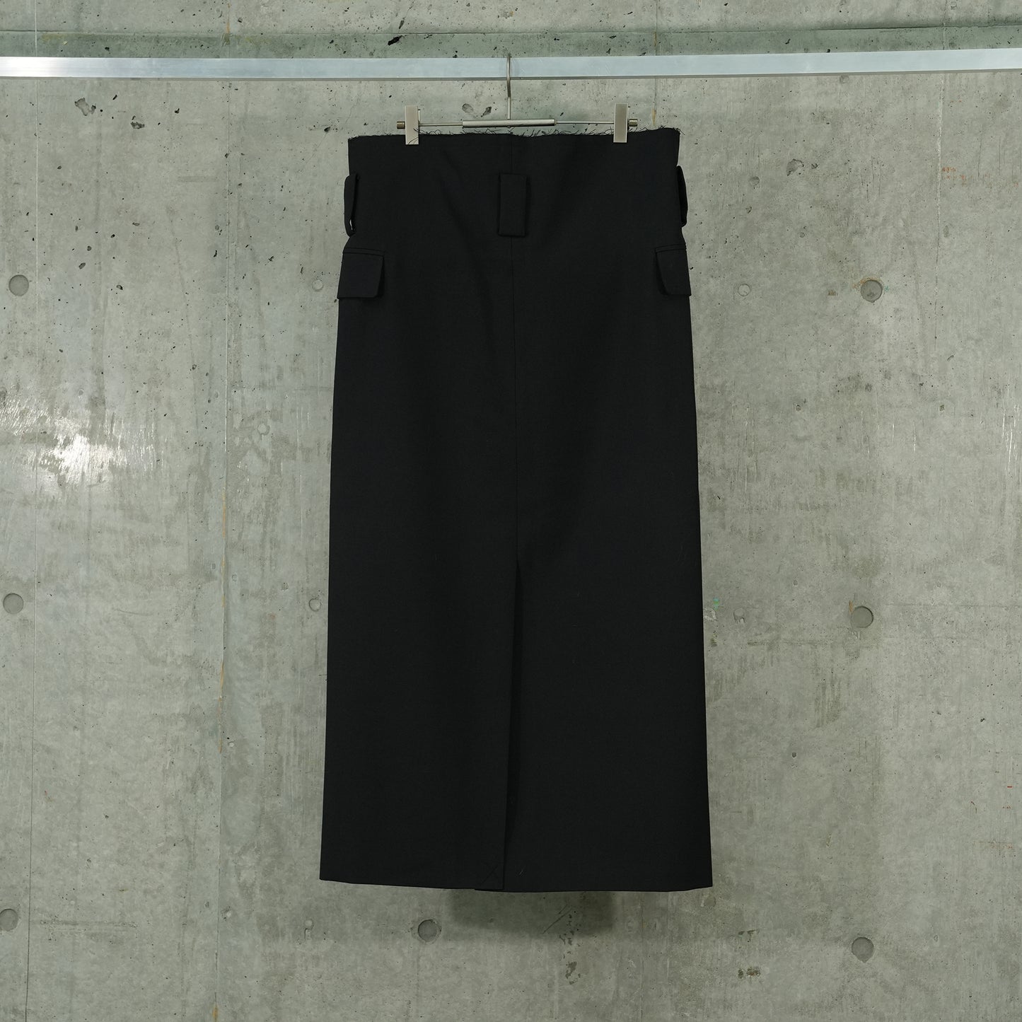 SPLIT SKIRT / 002:BLACK