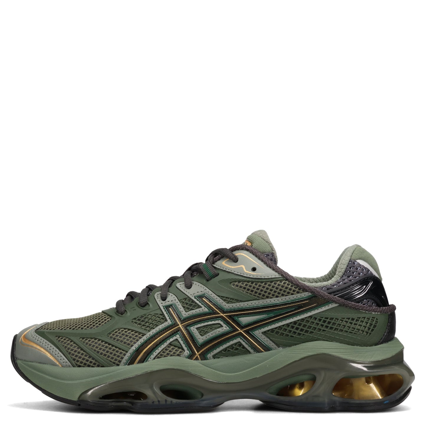 GEL-KINETIC 2.0 / 025:OBSIDIAN GREY/OLIVE CANVAS