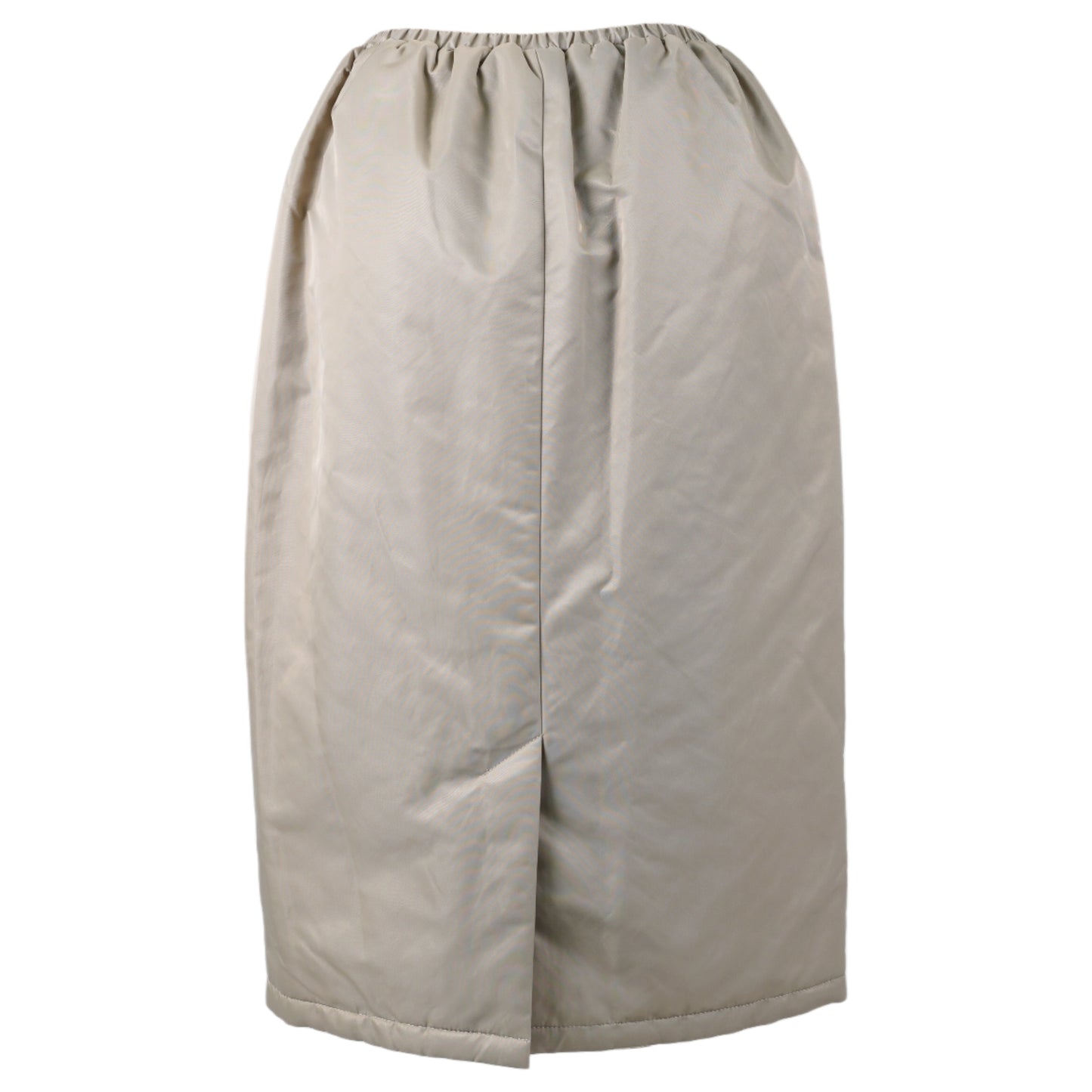 QUILTED REVERSIBLE PADDED SKIRT / GREY