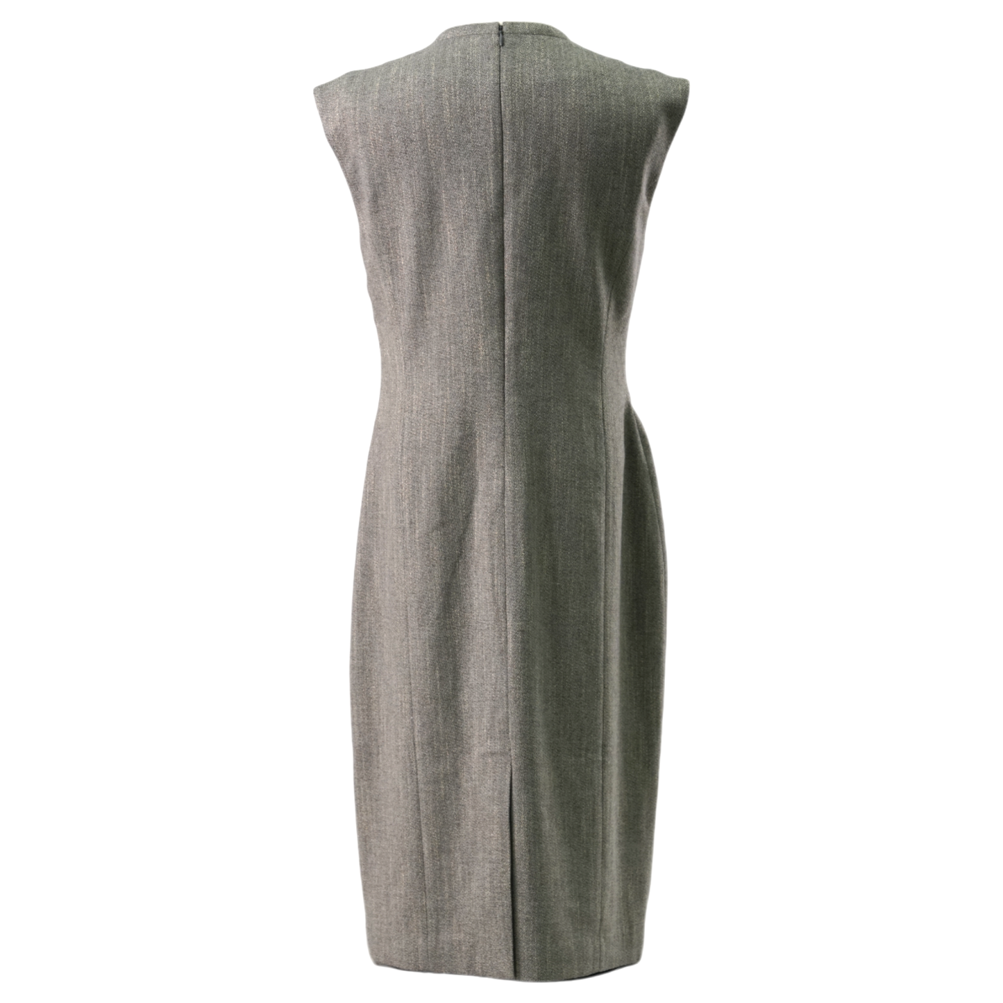 WOOL TWEED DRESS / GREY