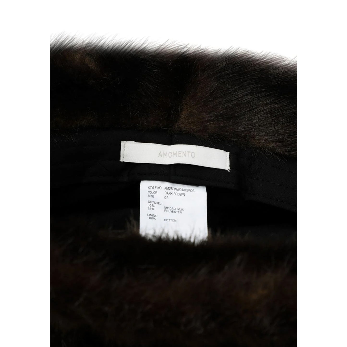 FUR BUCKET HAT / DARK BROWN
