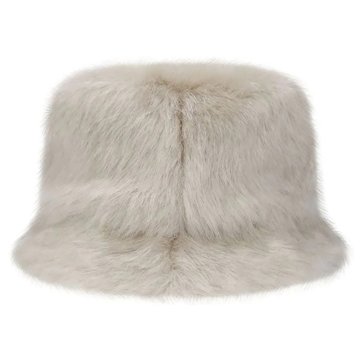 FUR BUCKET HAT / IVORY