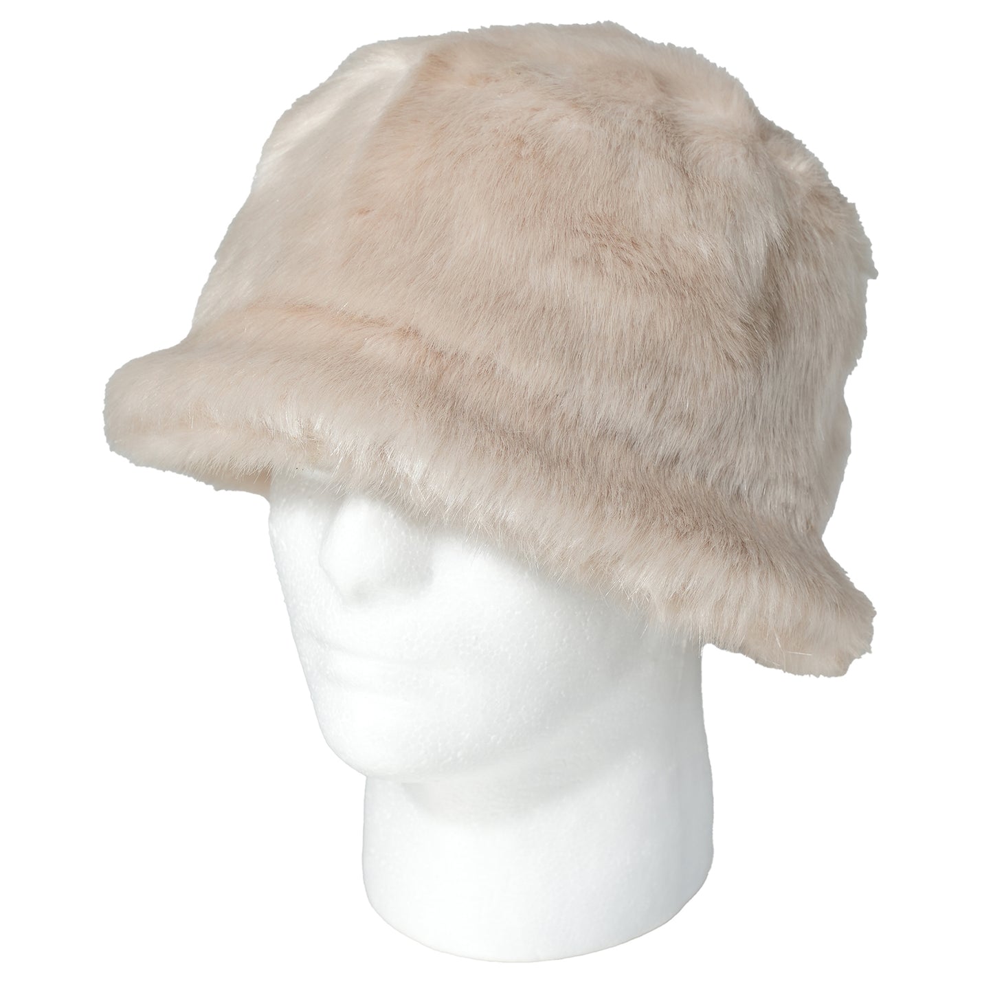 FUR BUCKET HAT / IVORY
