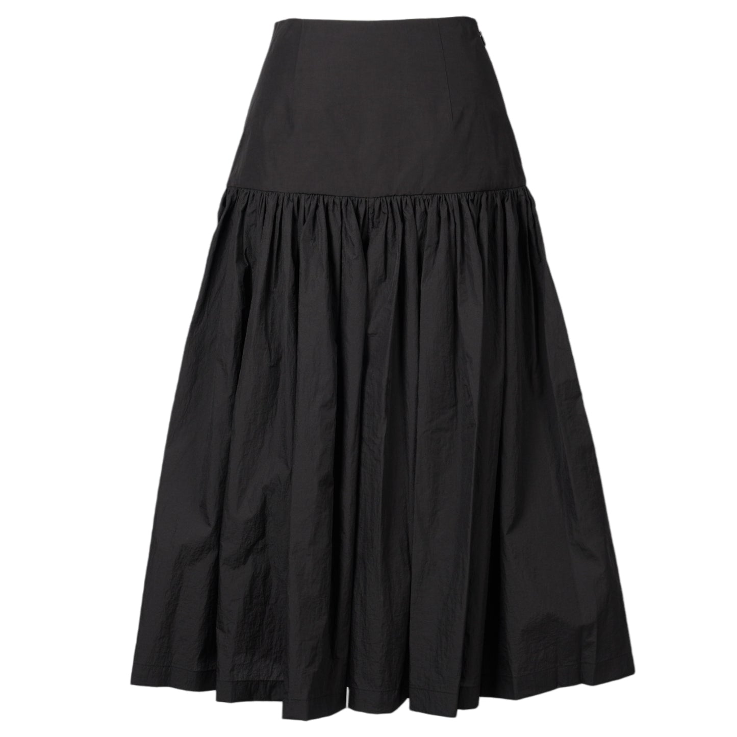 SHIRRING CULOTTE PANTS / BLACK