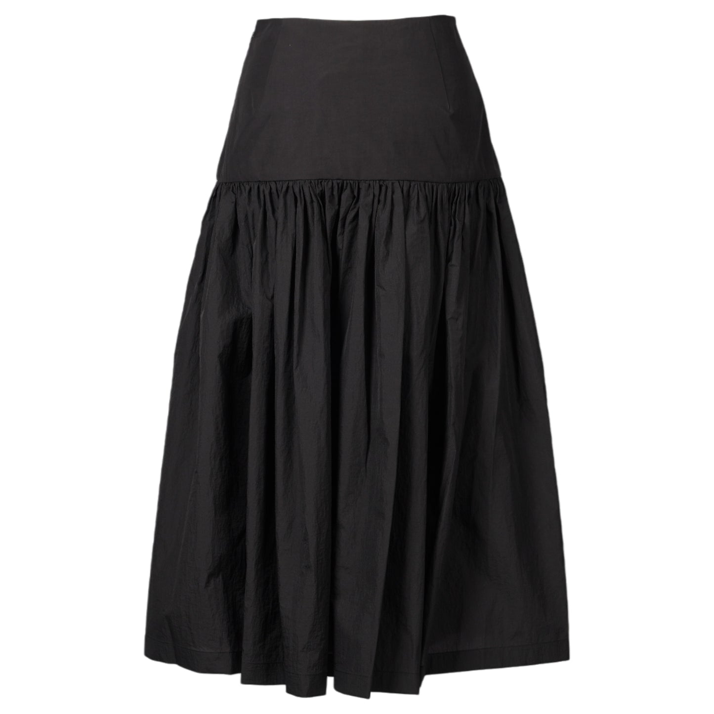 SHIRRING CULOTTE PANTS / BLACK