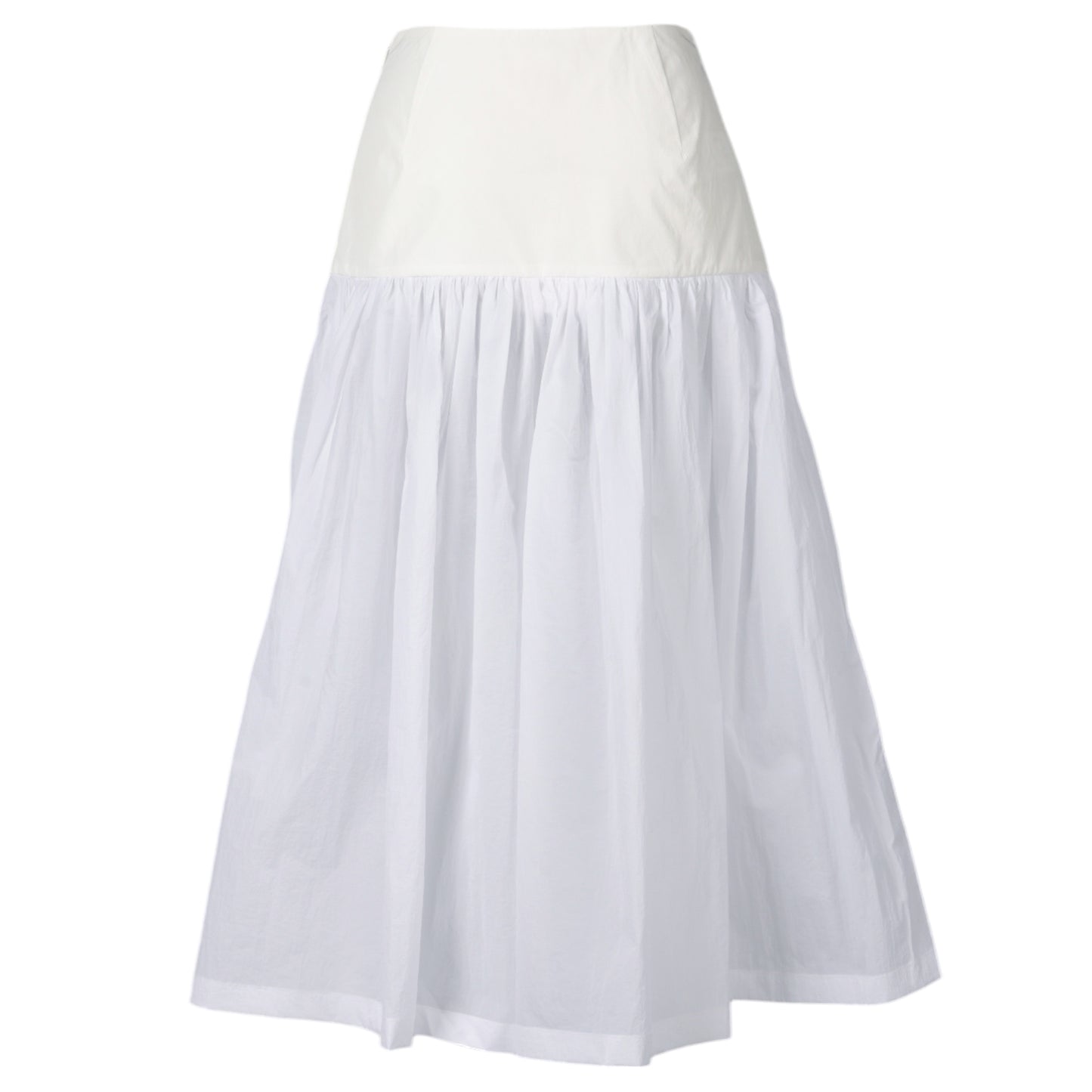 SHIRRING CULOTTE PANTS / WHITE