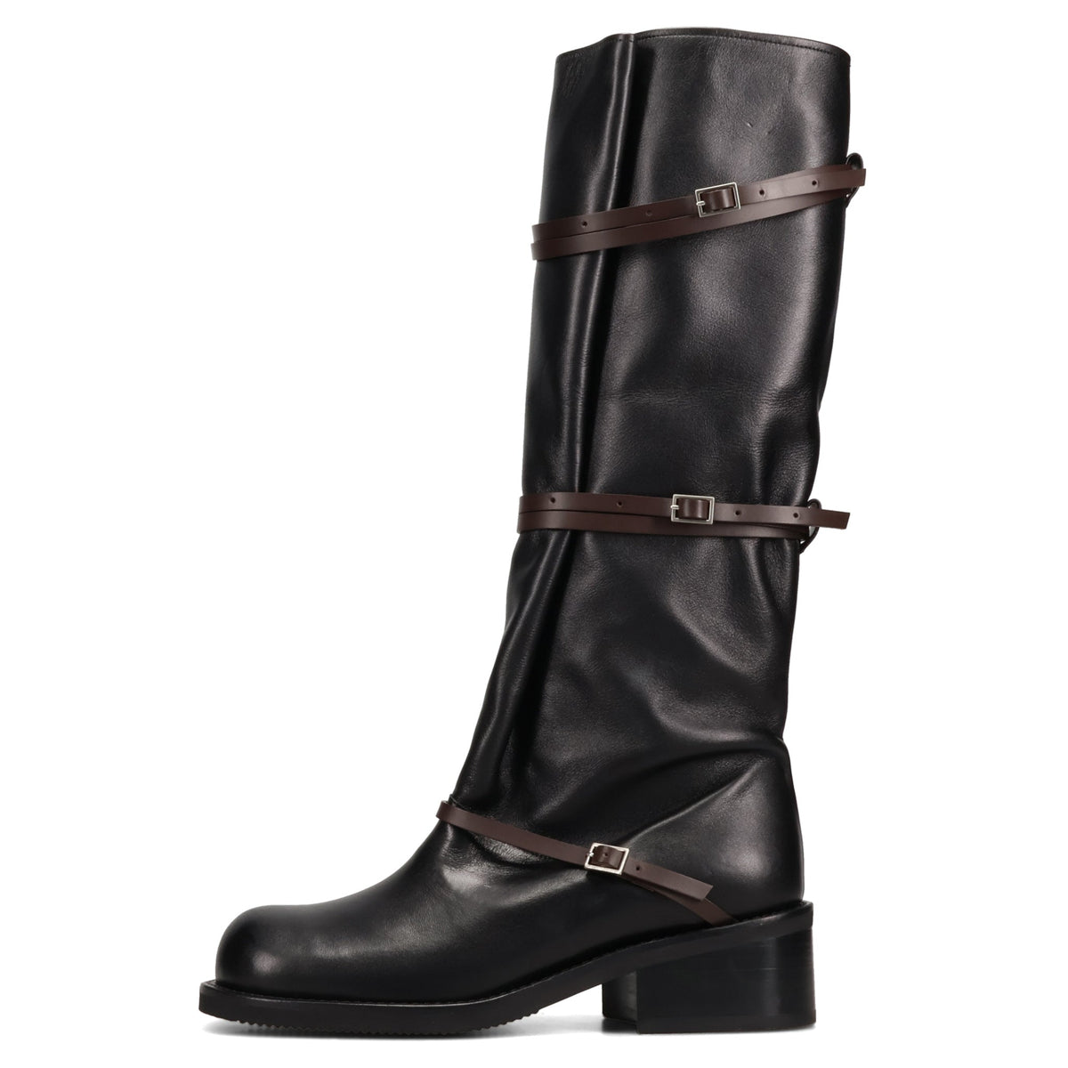 BELT LONG BOOTS / BLACK