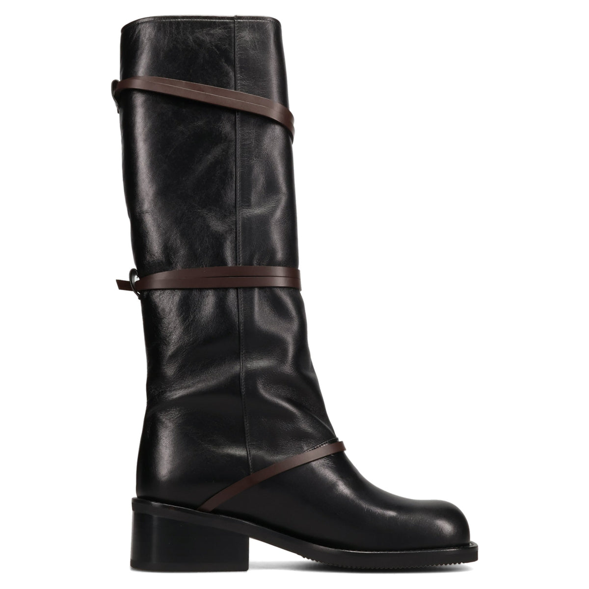 BELT LONG BOOTS / BLACK