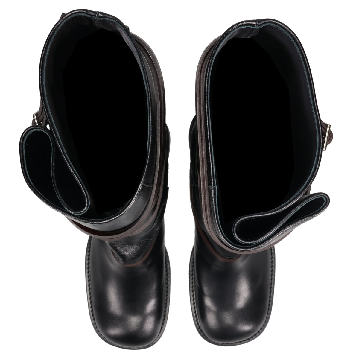 BELT LONG BOOTS / BLACK