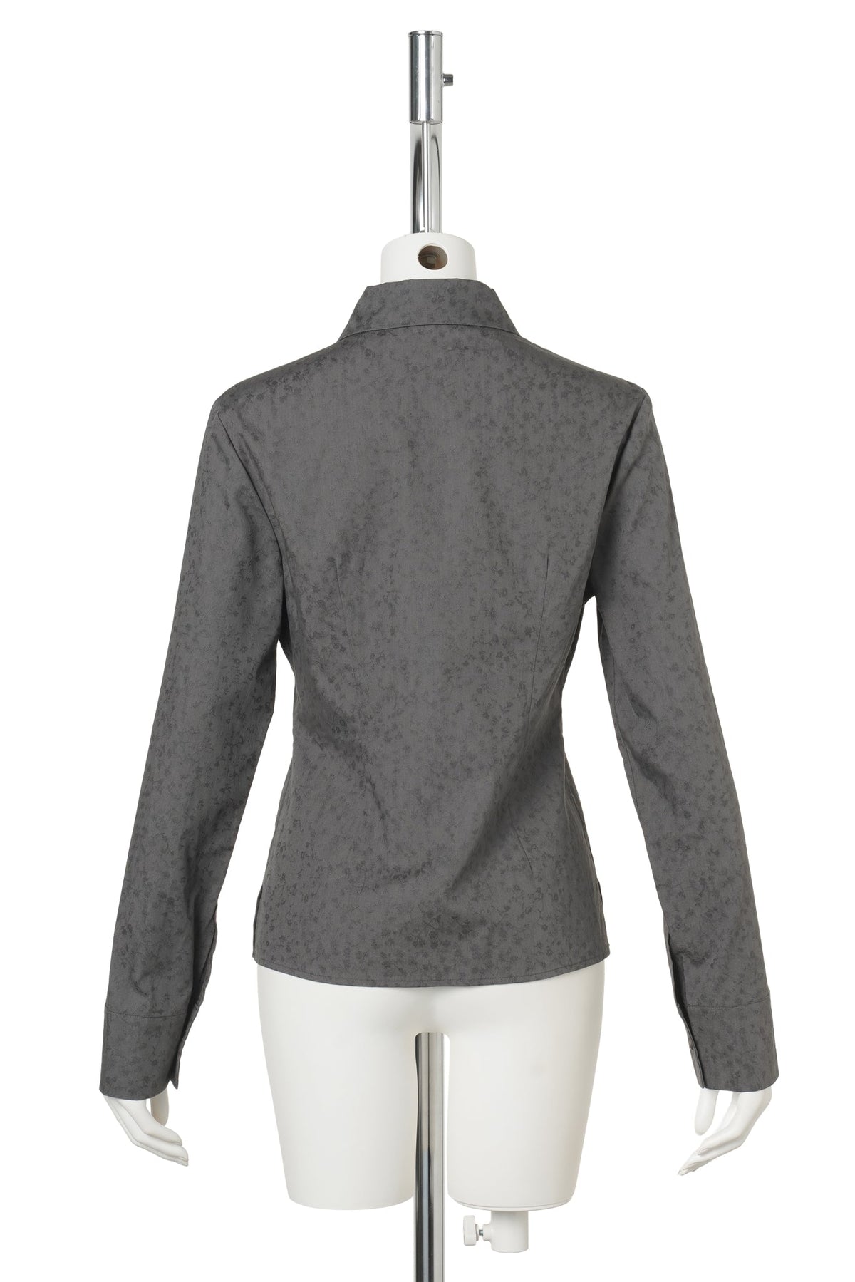 FLORAL SLIM SHIRT / GREY
