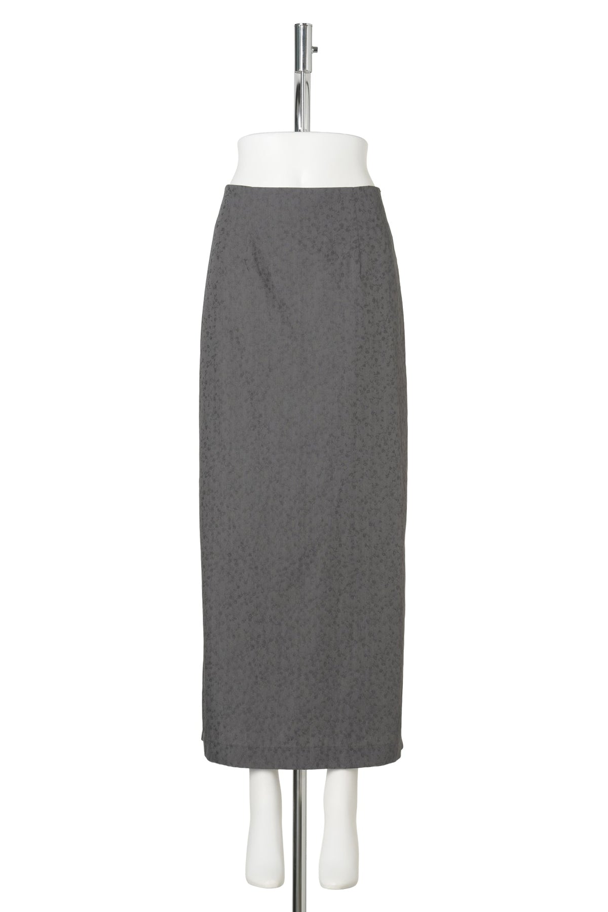 FLORAL PENCIL SKIRT / GREY