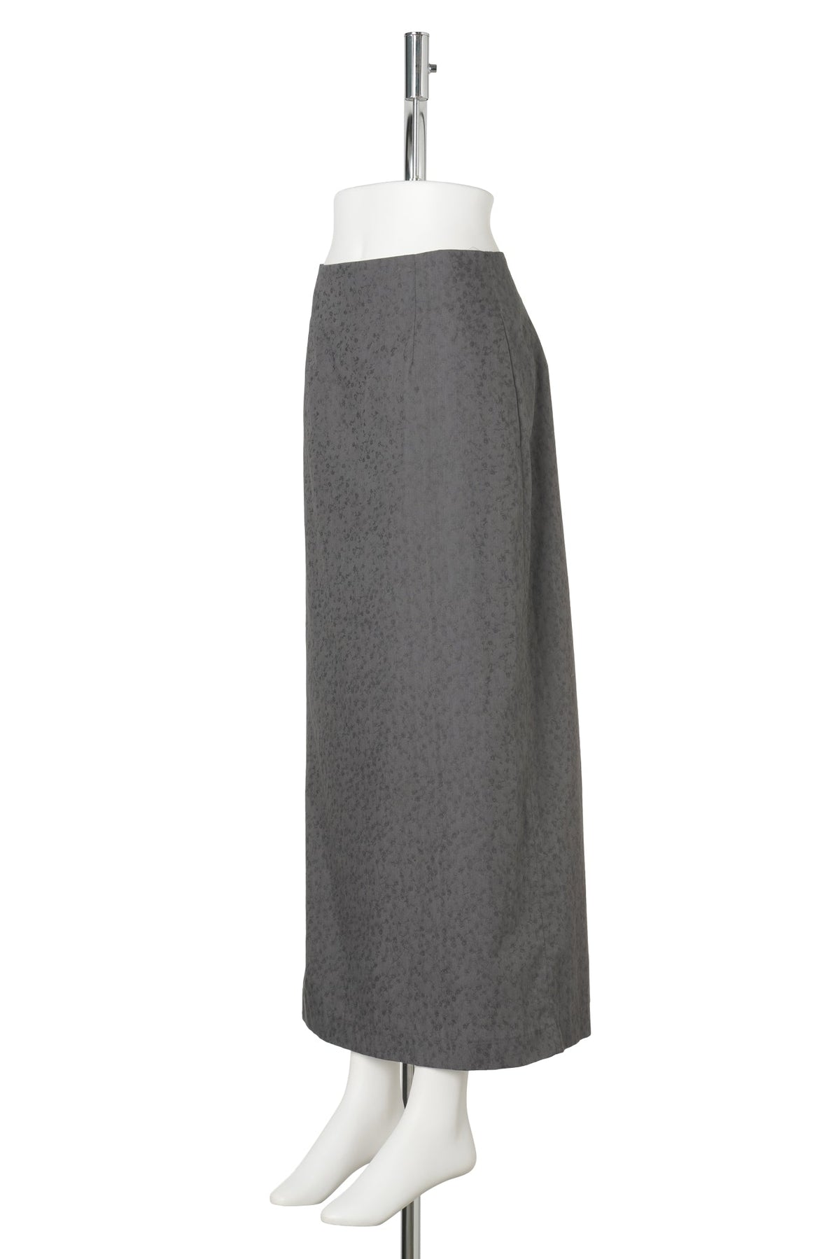 FLORAL PENCIL SKIRT / GREY
