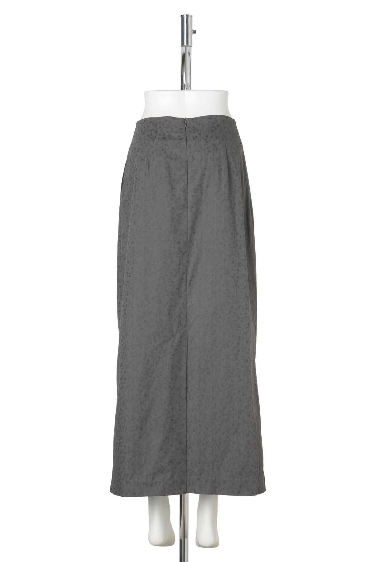 FLORAL PENCIL SKIRT / GREY