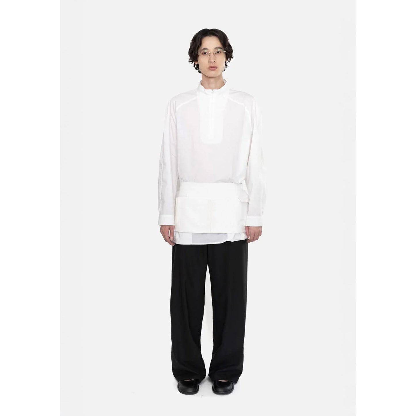 POCKET APRON / WHITE