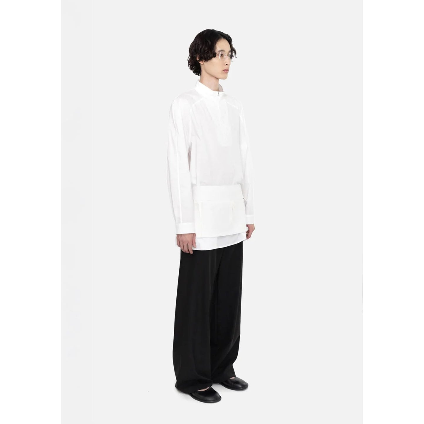 POCKET APRON / WHITE
