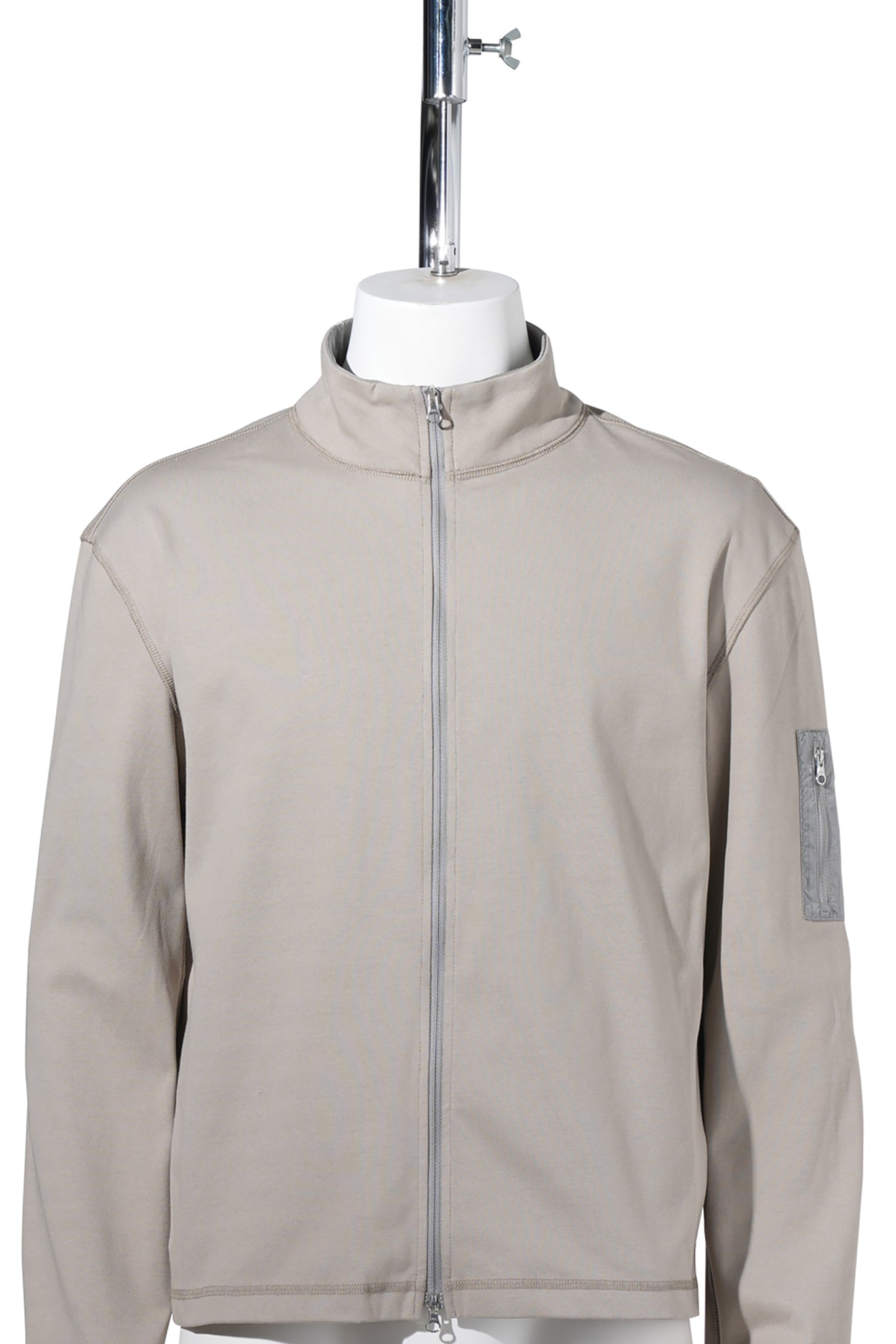 POCKET ZIP UP JUMPER / BEIGE