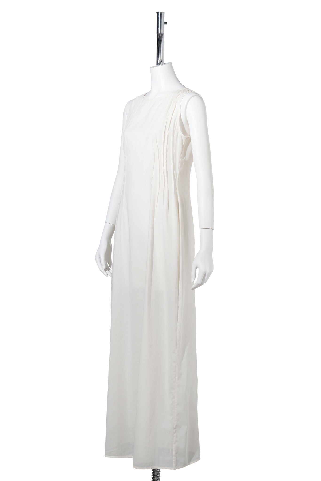 PINTUCK DRESS / IVORY