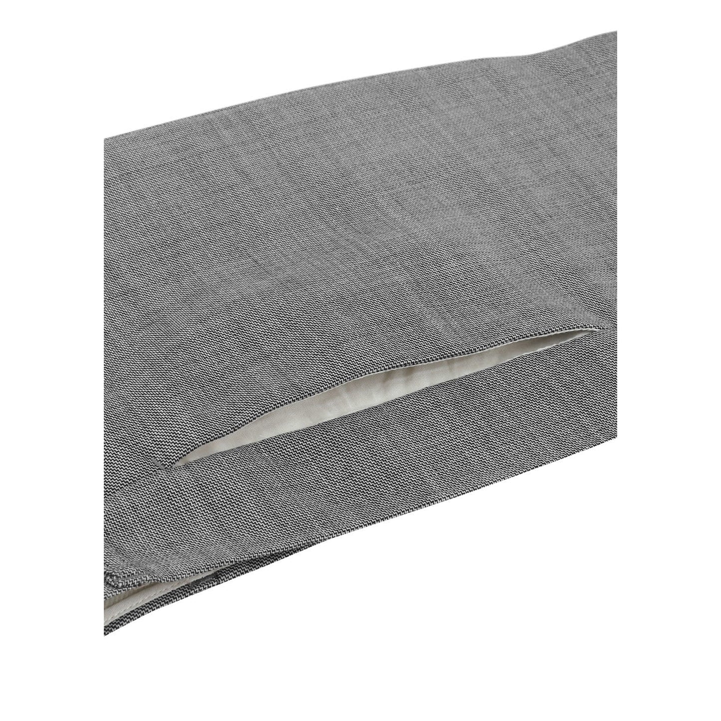APRON MINI LAYERED SKIRT / GREY BEIGE