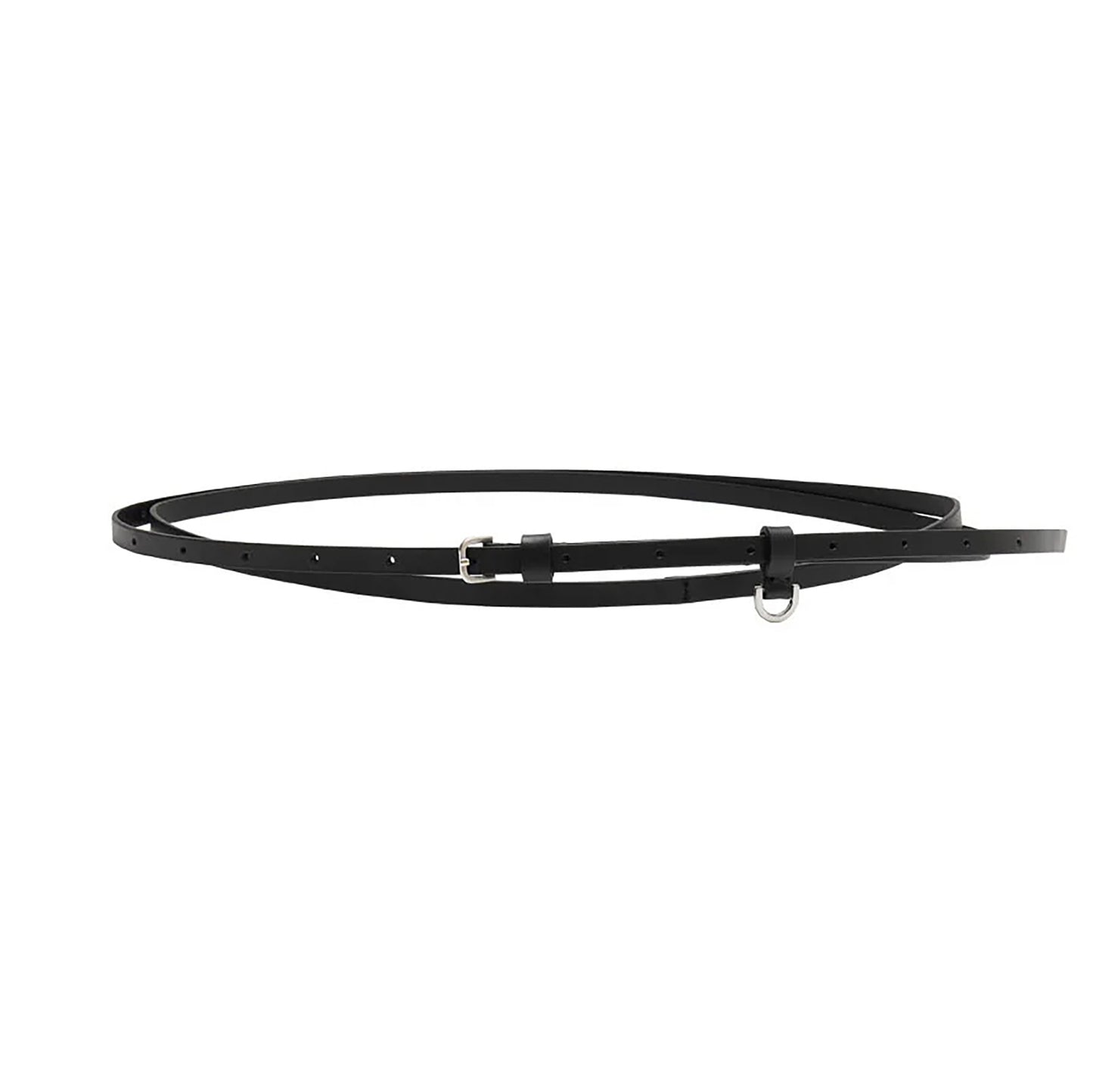 LEATHER BELT_1CM / BLACK